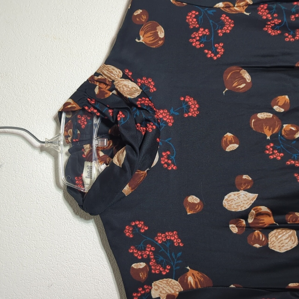 Vintage 60s 70s Julie Miller Womens Maxi Dress Chestnuts Nuts Retro Mod Small - Picture 3 of 13